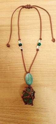 Natural Green Fluorite Crystal~Pendants~Necklaces~Meditation image 9
