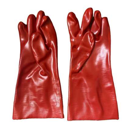 Red Pvc Gloves image 1
