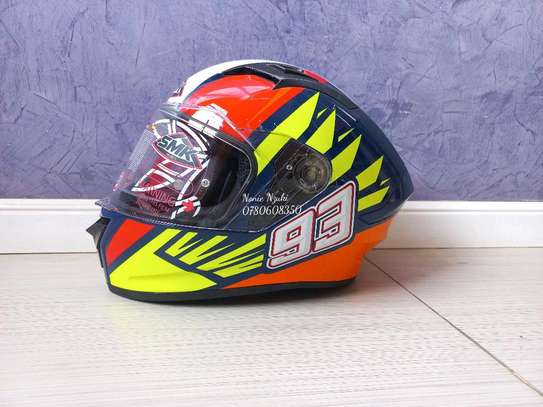 SMK Stellar Wings Sports Bike Helmet image 5