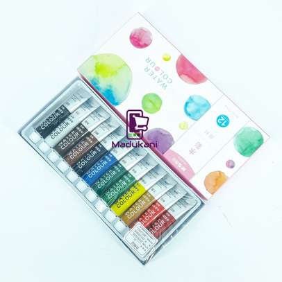 12 Colours Premium Watercolor Set in 12ml Tubes image 4