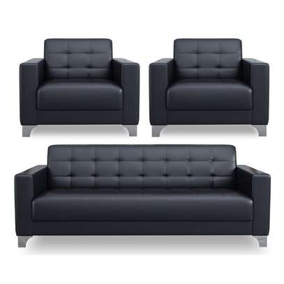 5-Seater Executive Office Leather Sofa image 6