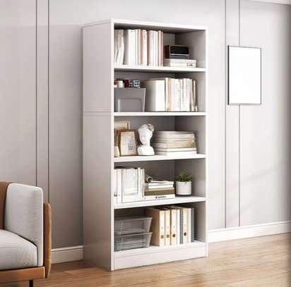 Durable 5-Tier Modern Wooden Home Office Bookshelf image 4