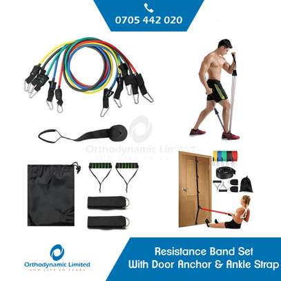 Resistance Band Set with Door Anchor and ankle strap image 4