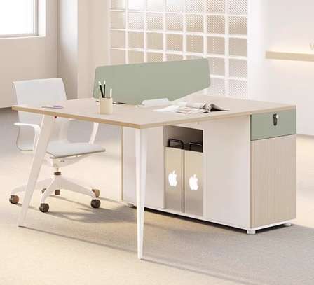 Office Desk: Modern Dual User Workstation image 5