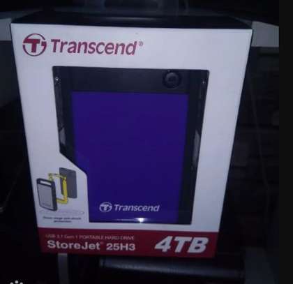 4TB Transcend Hard Drive With Warranty image 1