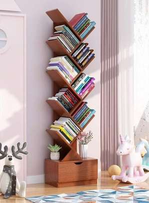 8 Tier Wooden Home Office Bookshelf image 15