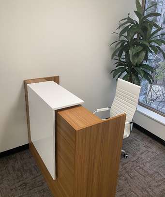 1.2m Wooden Office Reception Desk image 14