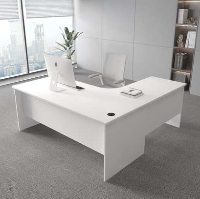 Office table: 140cm curved office table image 2