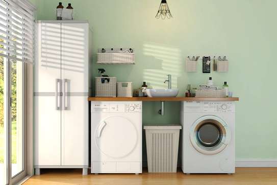 Keter White & Gray Storage Cabinet image 7