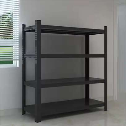 Bookshelf; 5 Tier Black  Modern Office Bookshelf image 7