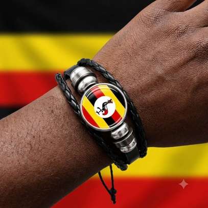 Ugandan Flag Bracelet Uganda Bangle Pride Fan Gift Band image 7