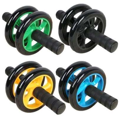 Exercise roller with mat image 2