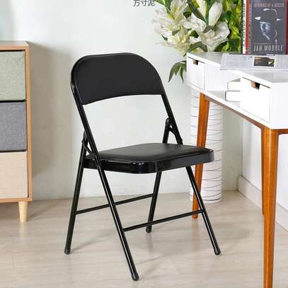 Metal Frame Leather Padded Foldable Visitors Office Chair image 15