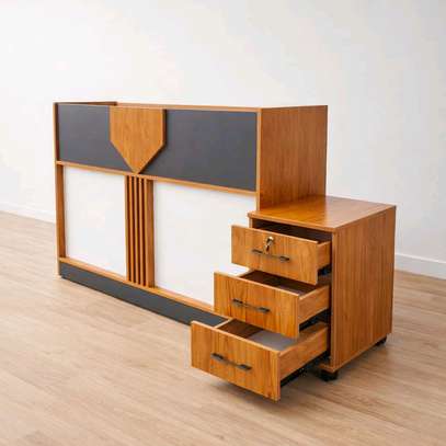 1.6m Executive Reception Desk with Mobile Drawer Cabinet image 3