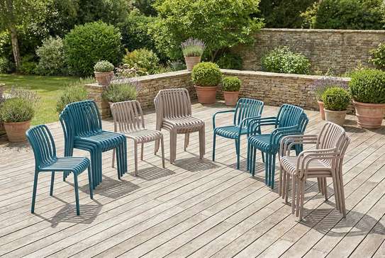 Outdoor Chair; White Plastic Outdoor Chair in Suneka image 3