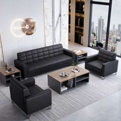 5-Seater Executive Office Leather Sofa image 3