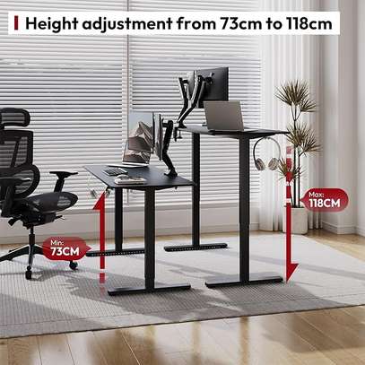 Prime Single Motor Black Electric Task Desk image 4