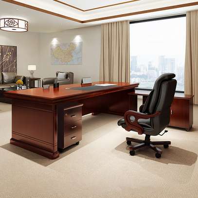 Office Desk: 1.6m Mahogany Office Desk In Sotik image 2