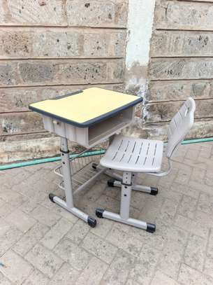 Adjustable School Desks & Chairs Set image 5