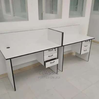 Four way office working station desks image 10