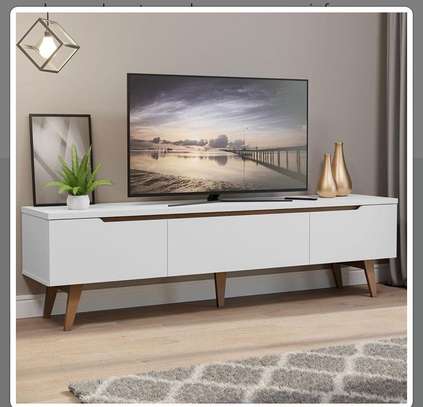 White Wooden TV Cabinet image 5