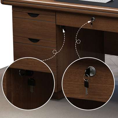 1400mm executive office desk with drawers image 5