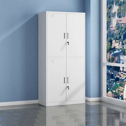 4 Door Metallic Office Cabinet image 2