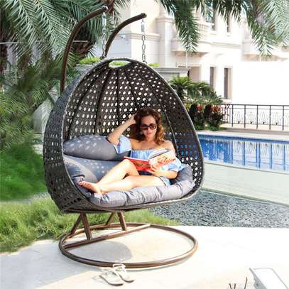 Outdoor Chairs;2-seater outdoor hammock swing  In Kisii CBD image 5