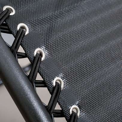 Black Mesh Foldable Leisure Chair image 6