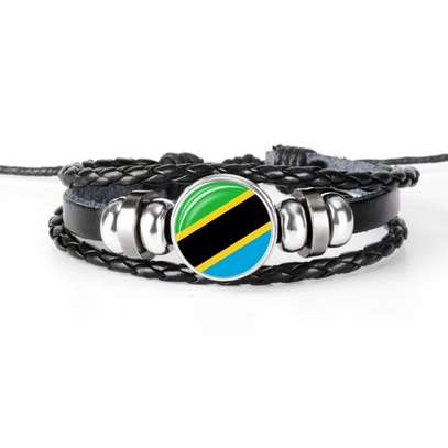 Tanzania Flag Bracelet Tanzanian Bangle Wristband Gift image 6
