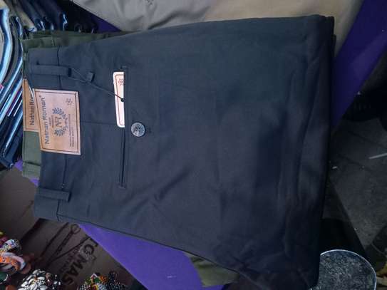 Nathan Roman Casual Pants Blue Olive Beige image 2