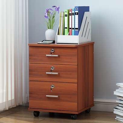 Office Cabinet: 3 Drawer Brown Office Cabinet In Tabaka image 8