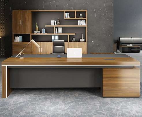 Office Desk: L Shaped Brown Office Desk In Itumbe image 3