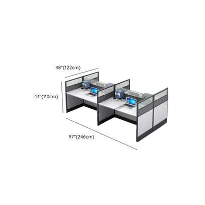 Office Desk : 4-Way Office Modular Workstation image 2