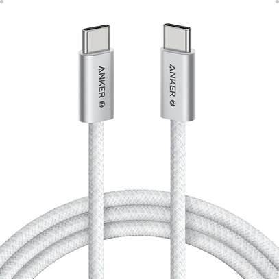 Anker 322 USB-C to USB-C Cable 6ft Braided A81F6H21 White image 2