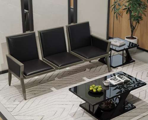 Leather Executive 3 Seater Office Sofa image 11
