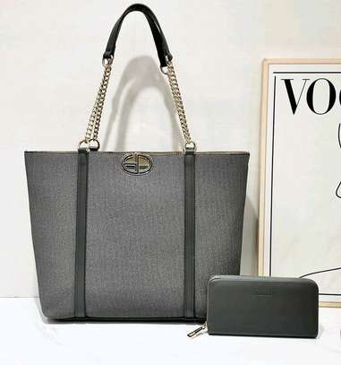 ELEGANT LADIES TOTE BAG WITH A PURSE AND LONG STRAP ONLINE image 4