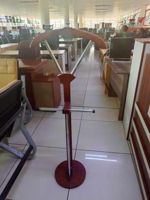 Coat Hanger; Mahogany Executive Office Coat Hanger image 5