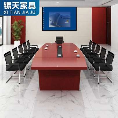 Boardroom Table; Red Mahogany Conference Table in Suneka image 3