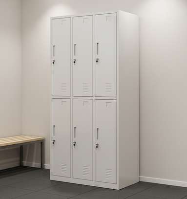 Gym Cabinet; 6 Door Gym Luggage Steel Cabinet image 15