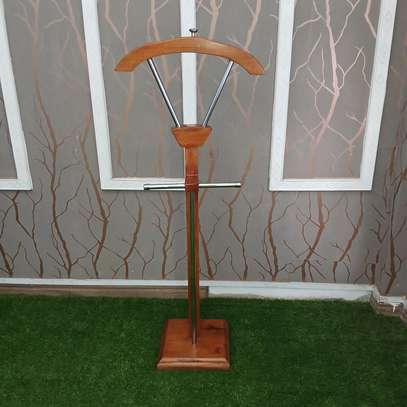 Coat Hanger; Mahogany Executive Office Coat Hanger image 5