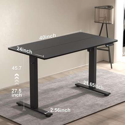 Standing electric height adjustable desk image 15