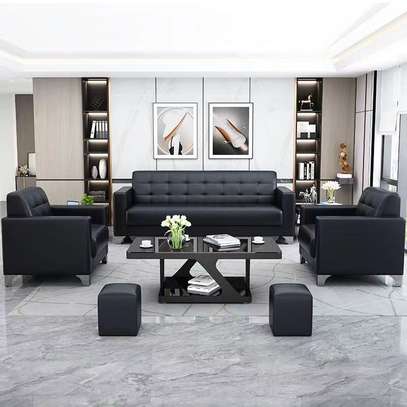 Office Sofas:5 Seater  Office Leather Sofa In Keumbu image 4