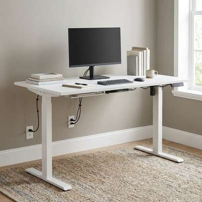 1.2  M White Electric Standimg Desk image 2