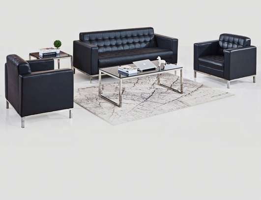 Office Sofa: 5 Seater Black Office Sofa In Mogonga image 8
