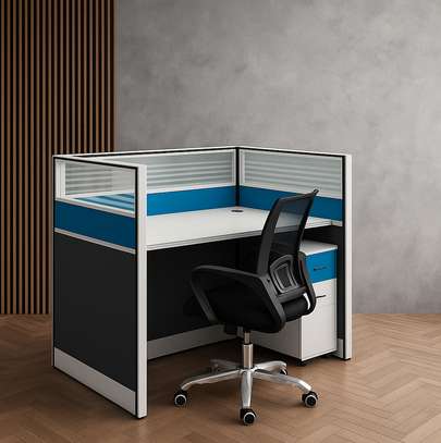 Workstations: Distinct One Person User Workstation Desks image 2