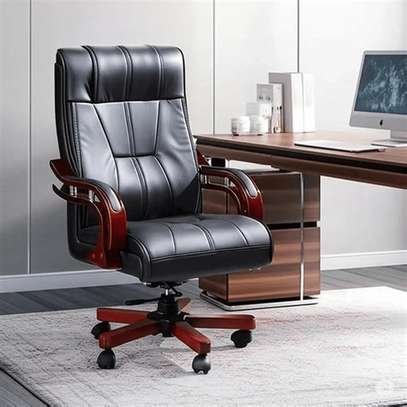 Executive Leather Office Chair Ergonomic High-Back image 2