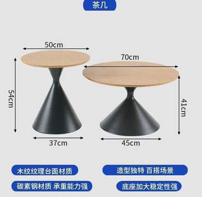 Wooden Home Office Coffee Table Set image 8