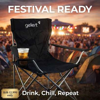 Original UK - Gelert Camping Chairs with Drink Holder image 2