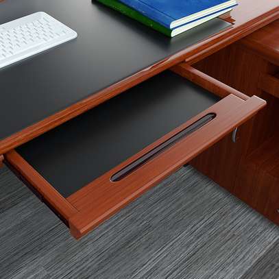 Office Desk: Large Executive Desk With Dual Side Cabinets image 2